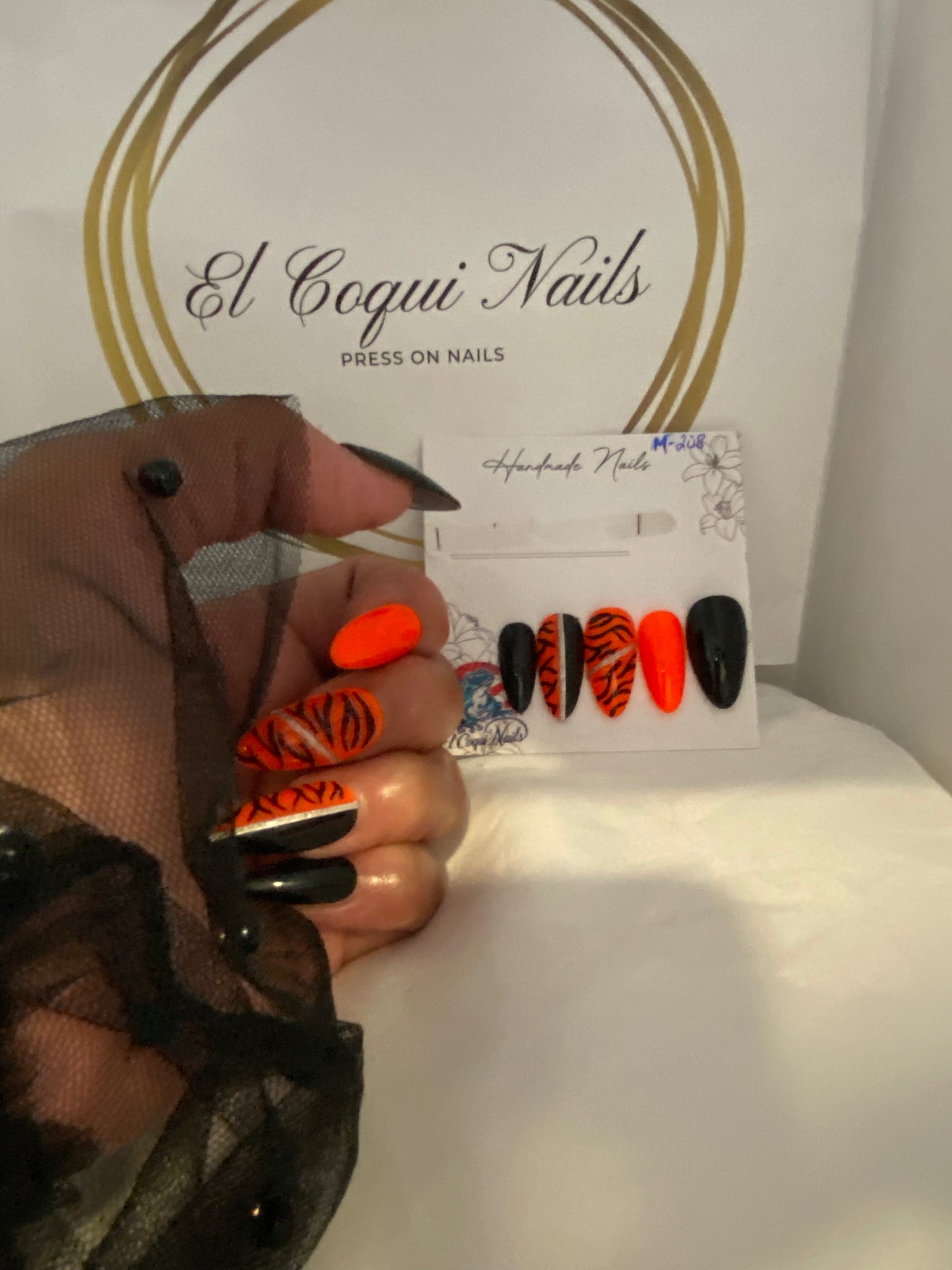 Orange and Black